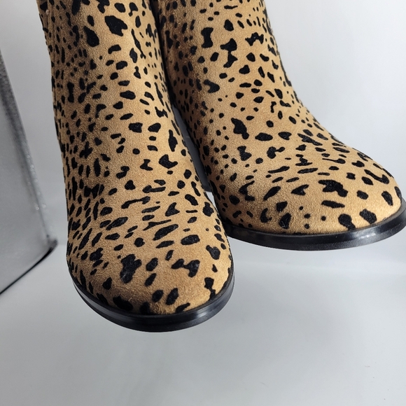 Gibson Latimer Women’s Ankle Boots Size 7.5M animal print Leather New Leopard - Picture 8 of 8